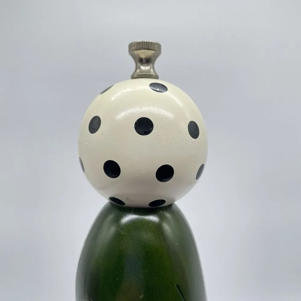 Vintage Robert Wilhelm for William Bounds 18.5” Green Pepper Mill Signed 2001